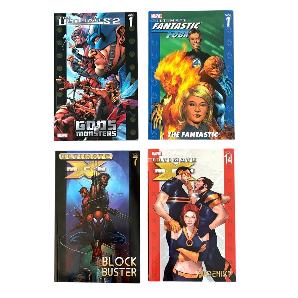 Marvel Comics Graphic Novel Lot of 4 Books